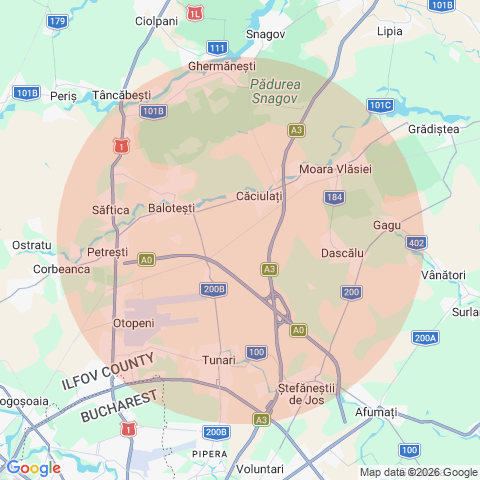 Otopeni aeroport, Ilfov